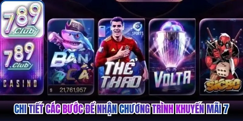 Chi tiết các bước để nhận chương trình khuyến mãi 789Club